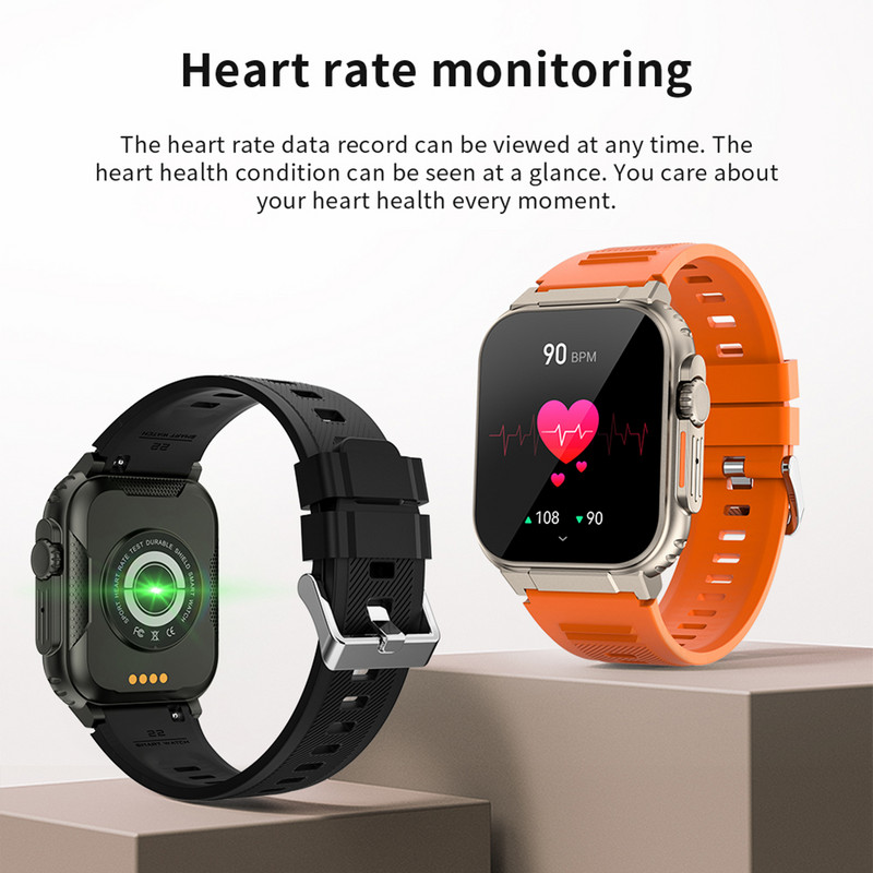 2023 NOU A70 ceas inteligent 2.0 inch BT Call SmartWatch pentru bărbați femei IP68 rezistent la apă ritm cardiac brățară fitness ceas sport inteligent