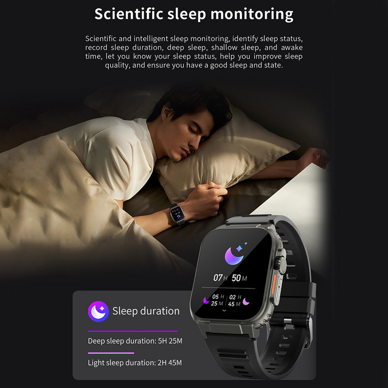 2023 NOU A70 ceas inteligent 2.0 inch BT Call SmartWatch pentru bărbați femei IP68 rezistent la apă ritm cardiac brățară fitness ceas sport inteligent