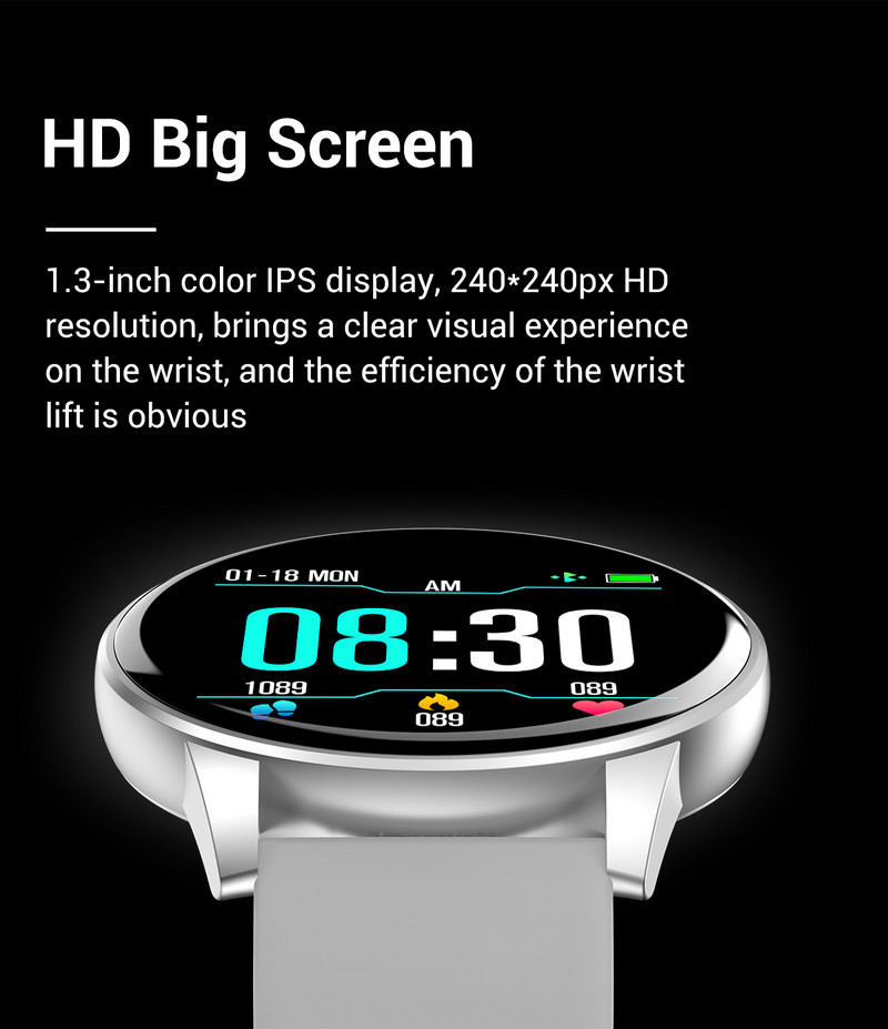 Dropshipping ZL01 Smart Watch IP67 veekindel pulsikell Aktiivsus Fitness Tracker Ilmaspordi nutikellad