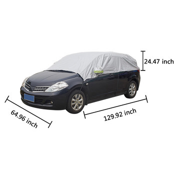 Половин горен капак за кола, подходящ за Peugeot 208, подходящ за Renault Clio, UV защита, прахоустойчив слънцезащитен щит за хечбек, протектор за люк на покрива
