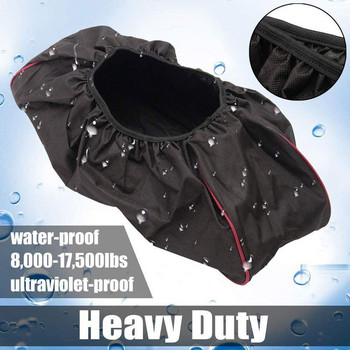 Тежък, водоустойчив, прахоустойчив капак за защита на лебедка за електрически лебедки 8000-17500 Lbs Вътрешен външен капак за лебедка