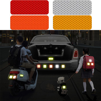 Светлоотразителни стикери за автомобилна броня Светлоотразителна предупредителна лента Лента Сигурни рефлекторни стикери Стикери