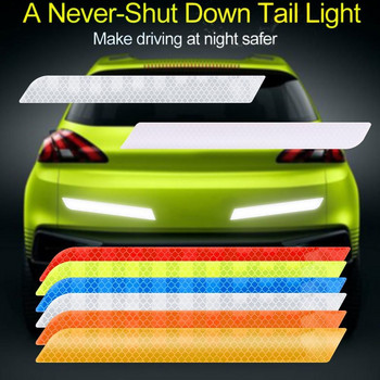 Предупреждение за безопасност против сблъсък Автомобилна безопасност Светлоотразителни ленти Рефлекторна лента Стикери за задна броня Предупредителен знак