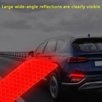 Предупреждение за безопасност против сблъсък Автомобилна безопасност Светлоотразителни ленти Рефлекторна лента Стикери за задна броня Предупредителен знак