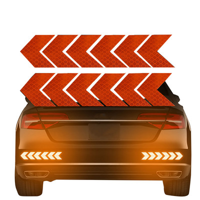 Autocolant de siguranță pentru bara de protecție a mașinii, reflector pentru portbagaj, bandă de avertizare, pentru avertisment, pentru avertisment