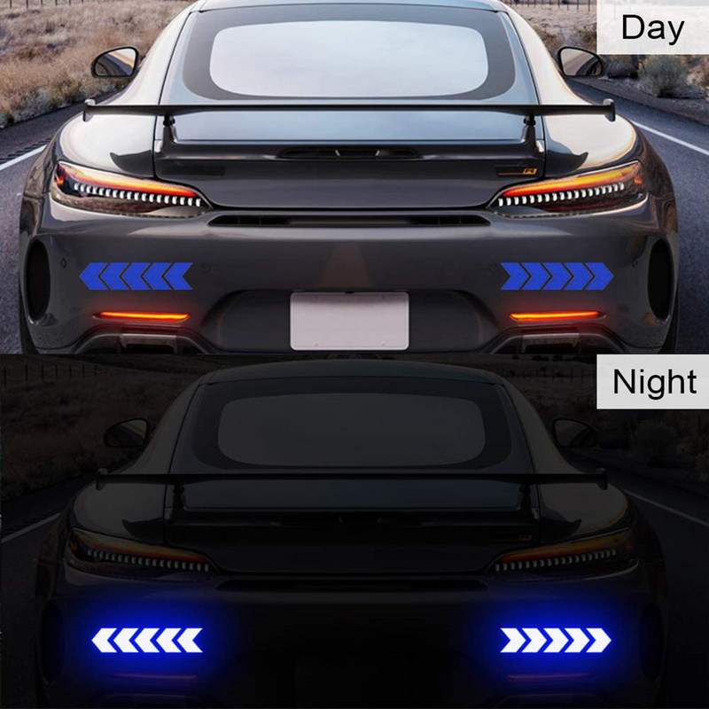 Autocolant de siguranță pentru bara de protecție a mașinii, reflector pentru portbagaj, bandă de avertizare, pentru avertisment, pentru avertisment