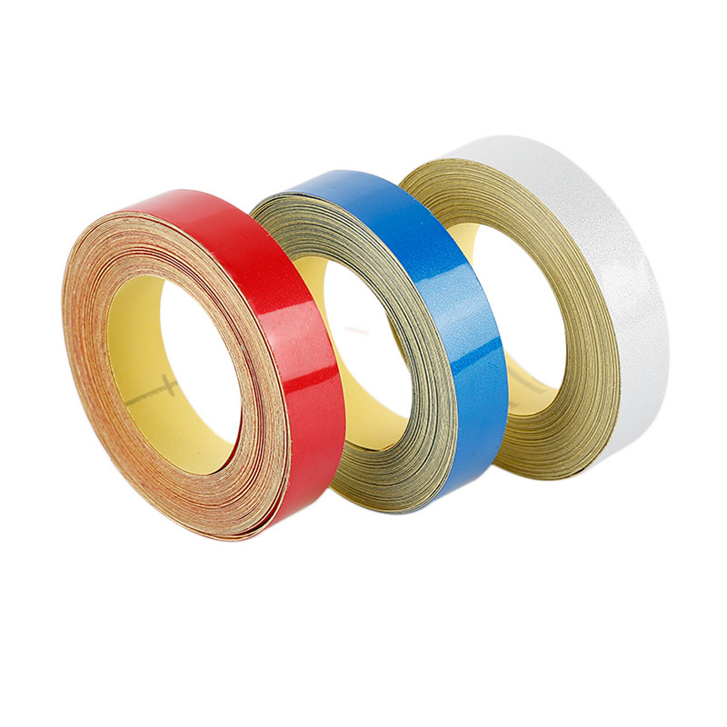 Bandă reflectorizante pentru mașină Autocolant de avertizare pentru siguranța auto Bandă de protecție reflector pentru motociclete și camioane Autocolante auto 1cm*5m