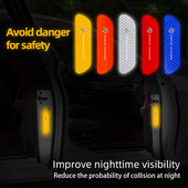 4 tk auto helkurkleebis Ööohutuse hoiatusmärgi särateip MG HS 2022 ZST ZS MG3 MG5 MG6 MG7 GT GS Hector Pilot ZX EZS jaoks