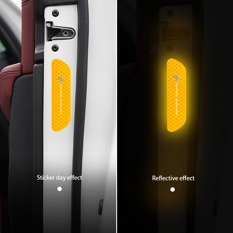 4 tk auto helkurkleebis Ööohutuse hoiatusmärgi särateip MG HS 2022 ZST ZS MG3 MG5 MG6 MG7 GT GS Hector Pilot ZX EZS jaoks