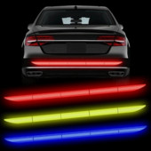 Automašīnu atstarojošās sloksnes aizmugurējā bufera uzlīmes Brīdinājuma zīme Mercedes Benz W211 W203 W204 W210 W124 AMG W202 CLA W212 W220