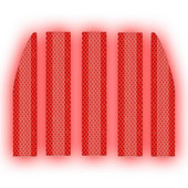 Autokleebised tahavaatepeegli helkurriba kokkupõrkevastane 5 tk hoiatuskleebised välimine helkurlint helkurriba