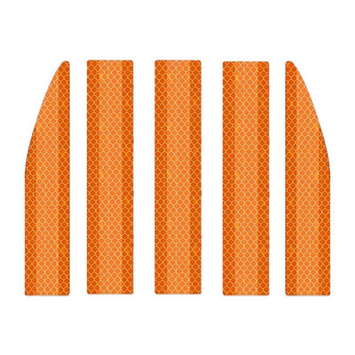 Autokleebised tahavaatepeegli helkurriba kokkupõrkevastane 5 tk hoiatuskleebised välimine helkurlint helkurriba