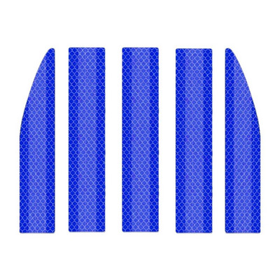 Autokleebised tahavaatepeegli helkurriba kokkupõrkevastane 5 tk hoiatuskleebised välimine helkurlint helkurriba