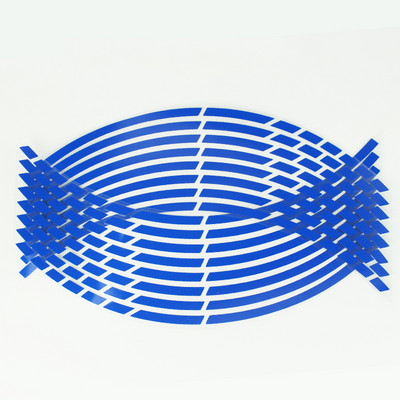 16 τμχ/σετ Αυτοκόλλητα ελαστικών τροχών αυτοκινήτου μοτοσικλέτας Ανακλαστική ταινία ζάντας που ταιριάζει για πλήμνες τροχών 18 ιντσών Αξεσουάρ μοτοσικλέτας Αυτοκόλλητα αυτοκινήτου