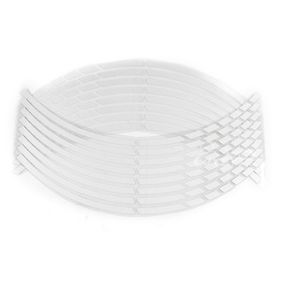 16 τμχ/σετ Αυτοκόλλητα ελαστικών τροχών αυτοκινήτου μοτοσικλέτας Ανακλαστική ταινία ζάντας που ταιριάζει για πλήμνες τροχών 18 ιντσών Αξεσουάρ μοτοσικλέτας Αυτοκόλλητα αυτοκινήτου