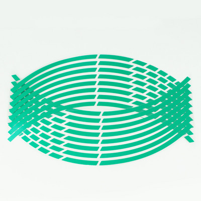 16 τμχ/σετ Αυτοκόλλητα ελαστικών τροχών αυτοκινήτου μοτοσικλέτας Ανακλαστική ταινία ζάντας που ταιριάζει για πλήμνες τροχών 18 ιντσών Αξεσουάρ μοτοσικλέτας Αυτοκόλλητα αυτοκινήτου