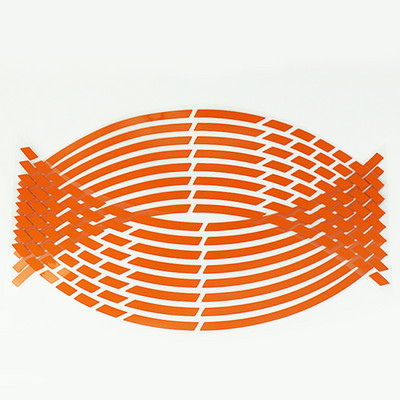 16 τμχ/σετ Αυτοκόλλητα ελαστικών τροχών αυτοκινήτου μοτοσικλέτας Ανακλαστική ταινία ζάντας που ταιριάζει για πλήμνες τροχών 18 ιντσών Αξεσουάρ μοτοσικλέτας Αυτοκόλλητα αυτοκινήτου