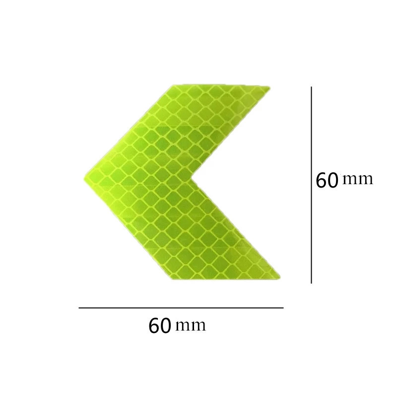 10vnt/rinkinys rodyklę atspindintis kūno lipdukas vandeniui atsparus saugos įspėjimas universalus šviesą atspindintis lipdukas atspindinti plėvelė