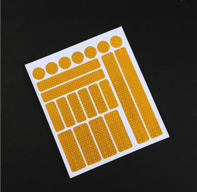 Helkurkleebised Auto Jalgratas Mootorratas Öösel sõitmine Hoiatusmärk Ohutushoiatus Helkurkile Kleebised Dekoratsioonitarvikud