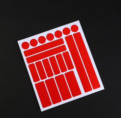 Helkurkleebised Auto Jalgratas Mootorratas Öösel sõitmine Hoiatusmärk Ohutushoiatus Helkurkile Kleebised Dekoratsioonitarvikud