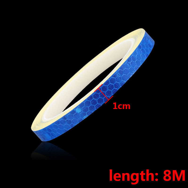 1cm*8m autokere kaunistuskleebised Mootorratta helkurkleebised Jalgratta kontuurmärgistus Kokkupõrkevastase hoiatuse autokleebised