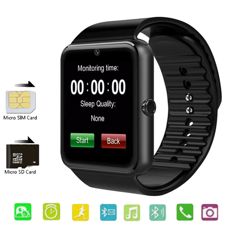 Pametni satovi GT08 Clock Sync Notifier Podrška Sim TF kartica Bluetooth povezivanje Android telefon Sat Kamera Sport Pametni sat