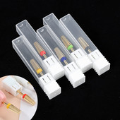 TFSCLOIN 5 u 1 svrdlo za nokte 3/32" drška od tvrdog metala, volfram ravnog oblika svrdla za akrilni gel za nokte Dodatak za svrdlo