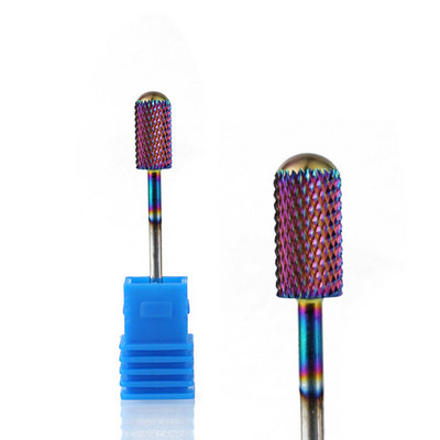 TFSCLOIN 5 u 1 svrdlo za nokte 3/32" drška od tvrdog metala, volfram ravnog oblika svrdla za akrilni gel za nokte Dodatak za svrdlo