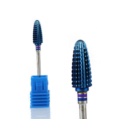 TFSCLOIN 5 u 1 svrdlo za nokte 3/32" drška od tvrdog metala, volfram ravnog oblika svrdla za akrilni gel za nokte Dodatak za svrdlo