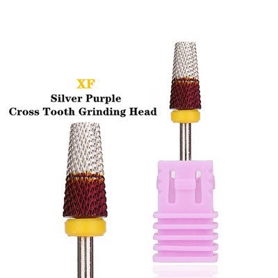 TFSCLOIN 5 u 1 svrdlo za nokte 3/32" drška od tvrdog metala, volfram ravnog oblika svrdla za akrilni gel za nokte Dodatak za svrdlo