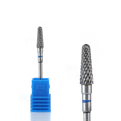 TFSCLOIN 5 u 1 svrdlo za nokte 3/32" drška od tvrdog metala, volfram ravnog oblika svrdla za akrilni gel za nokte Dodatak za svrdlo