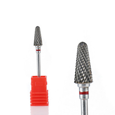 TFSCLOIN 5 u 1 svrdlo za nokte 3/32" drška od tvrdog metala, volfram ravnog oblika svrdla za akrilni gel za nokte Dodatak za svrdlo