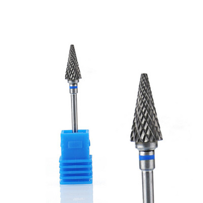 TFSCLOIN 5 u 1 svrdlo za nokte 3/32" drška od tvrdog metala, volfram ravnog oblika svrdla za akrilni gel za nokte Dodatak za svrdlo