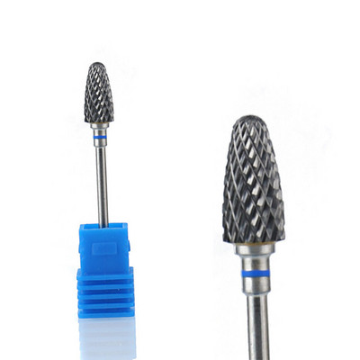 TFSCLOIN 5 u 1 svrdlo za nokte 3/32" drška od tvrdog metala, volfram ravnog oblika svrdla za akrilni gel za nokte Dodatak za svrdlo