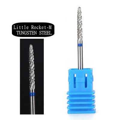 TFSCLOIN 5 u 1 svrdlo za nokte 3/32" drška od tvrdog metala, volfram ravnog oblika svrdla za akrilni gel za nokte Dodatak za svrdlo