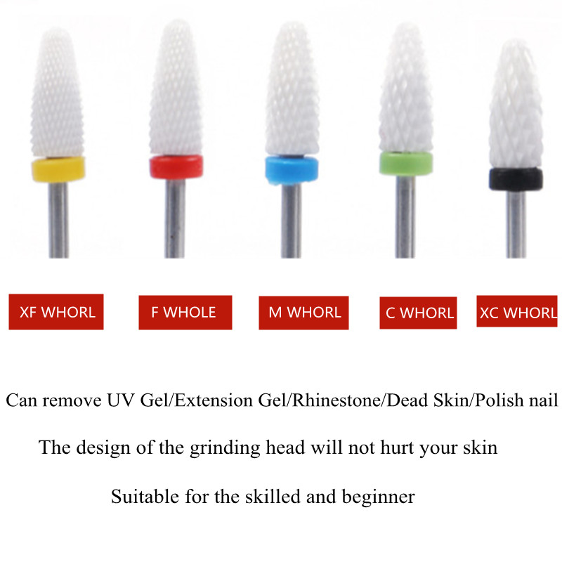 TFSCLOIN 5 u 1 svrdlo za nokte 3/32" drška od tvrdog metala, volfram ravnog oblika svrdla za akrilni gel za nokte Dodatak za svrdlo