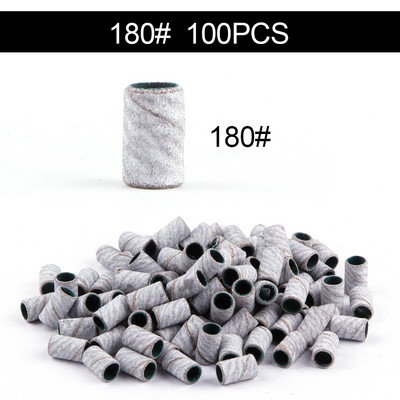 50/100 de bucăți 80/120/180/240 benzi de șlefuit pentru șlefuit pentru unghii, burghie pentru unghii, gel pentru îndepărtarea ojei, pedichiură, accesorii de foraj pentru manichiură