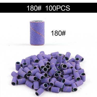 50/100 de bucăți 80/120/180/240 benzi de șlefuit pentru șlefuit pentru unghii, burghie pentru unghii, gel pentru îndepărtarea ojei, pedichiură, accesorii de foraj pentru manichiură