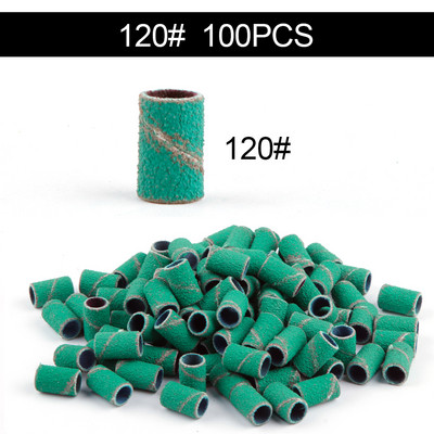 50/100 de bucăți 80/120/180/240 benzi de șlefuit pentru șlefuit pentru unghii, burghie pentru unghii, gel pentru îndepărtarea ojei, pedichiură, accesorii de foraj pentru manichiură