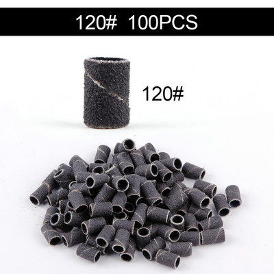 50/100 de bucăți 80/120/180/240 benzi de șlefuit pentru șlefuit pentru unghii, burghie pentru unghii, gel pentru îndepărtarea ojei, pedichiură, accesorii de foraj pentru manichiură