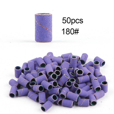 50/100 de bucăți 80/120/180/240 benzi de șlefuit pentru șlefuit pentru unghii, burghie pentru unghii, gel pentru îndepărtarea ojei, pedichiură, accesorii de foraj pentru manichiură