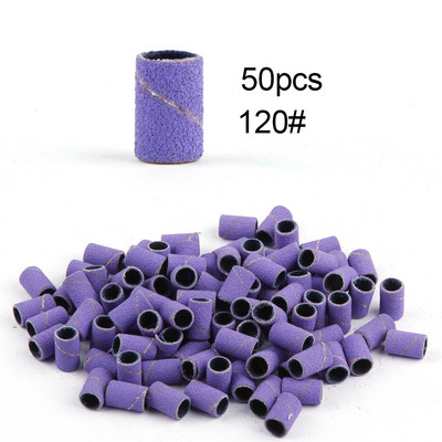 50/100 de bucăți 80/120/180/240 benzi de șlefuit pentru șlefuit pentru unghii, burghie pentru unghii, gel pentru îndepărtarea ojei, pedichiură, accesorii de foraj pentru manichiură