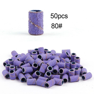 50/100 de bucăți 80/120/180/240 benzi de șlefuit pentru șlefuit pentru unghii, burghie pentru unghii, gel pentru îndepărtarea ojei, pedichiură, accesorii de foraj pentru manichiură