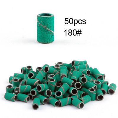 50/100 de bucăți 80/120/180/240 benzi de șlefuit pentru șlefuit pentru unghii, burghie pentru unghii, gel pentru îndepărtarea ojei, pedichiură, accesorii de foraj pentru manichiură