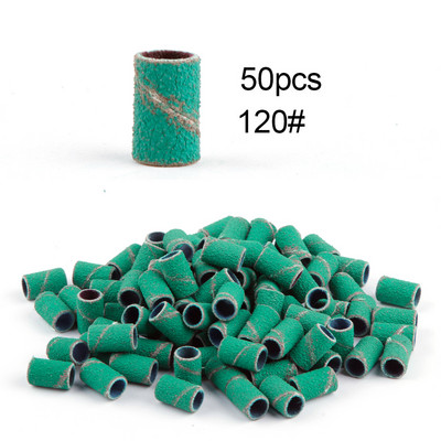 50/100 de bucăți 80/120/180/240 benzi de șlefuit pentru șlefuit pentru unghii, burghie pentru unghii, gel pentru îndepărtarea ojei, pedichiură, accesorii de foraj pentru manichiură