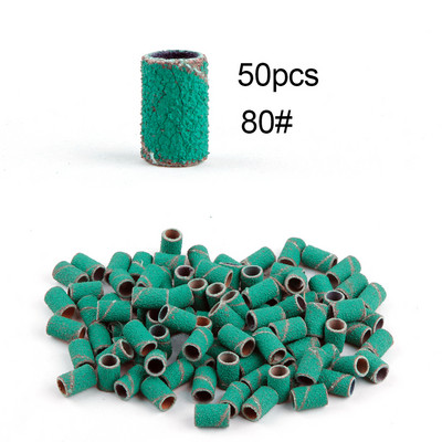 50/100 de bucăți 80/120/180/240 benzi de șlefuit pentru șlefuit pentru unghii, burghie pentru unghii, gel pentru îndepărtarea ojei, pedichiură, accesorii de foraj pentru manichiură