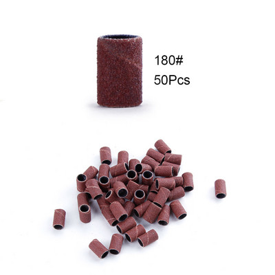 50/100 de bucăți 80/120/180/240 benzi de șlefuit pentru șlefuit pentru unghii, burghie pentru unghii, gel pentru îndepărtarea ojei, pedichiură, accesorii de foraj pentru manichiură