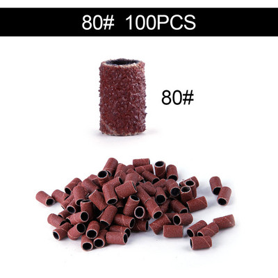 50/100 de bucăți 80/120/180/240 benzi de șlefuit pentru șlefuit pentru unghii, burghie pentru unghii, gel pentru îndepărtarea ojei, pedichiură, accesorii de foraj pentru manichiură