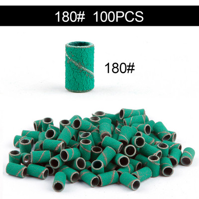 50/100 de bucăți 80/120/180/240 benzi de șlefuit pentru șlefuit pentru unghii, burghie pentru unghii, gel pentru îndepărtarea ojei, pedichiură, accesorii de foraj pentru manichiură