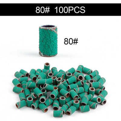 50/100 de bucăți 80/120/180/240 benzi de șlefuit pentru șlefuit pentru unghii, burghie pentru unghii, gel pentru îndepărtarea ojei, pedichiură, accesorii de foraj pentru manichiură